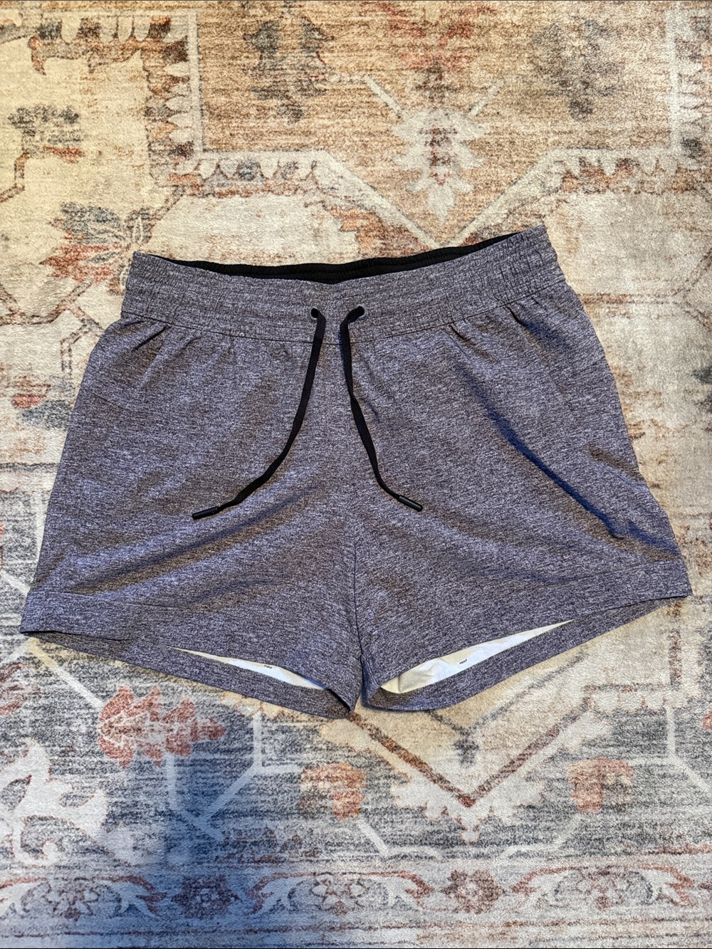 Lululemon Heather Gray Drawstring Athletic Shorts